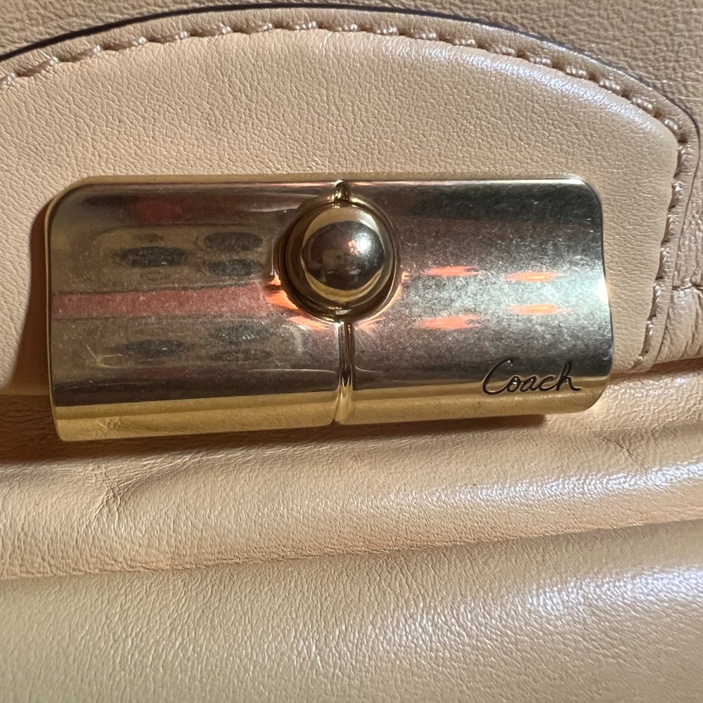 Coach Kristin shoulder/crossbody bag yellow leather - Picture 5 of 12